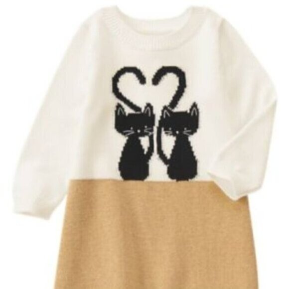 Gymboree City Kitty Sweater Dress 18-24 NEW - Picture 1 of 8